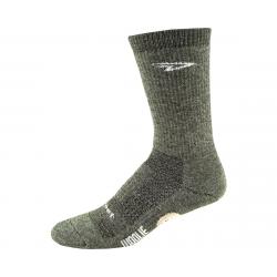 DeFeet Woolie Boolie 6" Comp Sock (Loden Green) (XL) - WBGREEN401