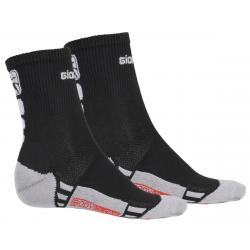 Giordana Men's FR-C Mid Cuff Socks (Black/White) (L) - GI-S2-SOCK-FRMI-BKWT-04