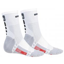 Giordana Men's FR-C Mid Cuff Socks (White/Black) (S) - GI-S2-SOCK-FRMI-WTBK-02