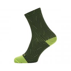 Gore Wear C3 Mid Socks (Neon Yellow/Black) (M) - 100227089903
