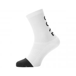 Gore Wear M Mid Brand Socks (White/Black) (S) - 100590-199-35-37