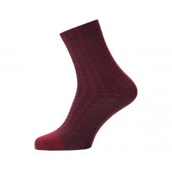 Gore Wear C3 Heptagon Mid Socks (Red) (S) - 100639-AJ00-35-37