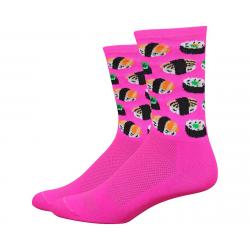 DeFeet Aireator 6" Sushi Socks (Pink) (M) - AIRTSUSHI201