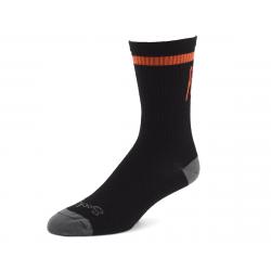 Niner SockGuy Wool "Pedal Damn It" Socks (Black/Orange) (S/M) - 59-023-18-03-50