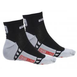 Giordana Men's FR-C Short Cuff Socks (Black/White) (S) - GI-S2-SOCK-FRSH-BKWT-02