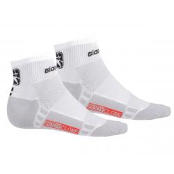 Giordana Men's FR-C Short Cuff Socks (White/Black) (S) - GI-S2-SOCK-FRSH-WTBK-02
