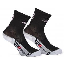 Giordana FR-C Women's Mid Cuff Sock (Black/Pink) (S) - GICS19-WSOC-FRMI-BKPK02