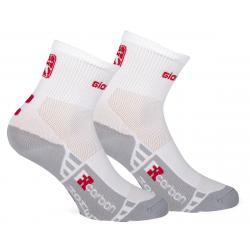 Giordana FR-C Women's Mid Cuff Sock (White/Red) (S) - GICS19-WSOC-FRMI-WTRD02