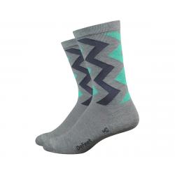 DeFeet Wooleator Karidescope Socks (Grey) (L) - WATZIGGY301