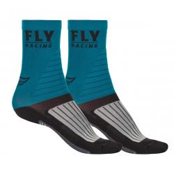 Fly Racing Factory Rider Socks (Blue/Black/Grey) (L/XL) - 350-0526L
