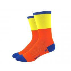 DeFeet Aireator 6" Socks (Orange/Yellow) (M) - AIRTBHORYW201