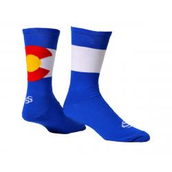 Save Our Soles ColoRADo 7" Socks (Blue) (M) - CORAD7-MD