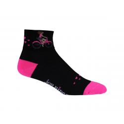 DeFeet Aireator 2" Joy Ride Sock (Black/Pink) (M) - AIRJRPN201