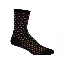 DeFeet Women's Aireator 4" Spotty Sock (Black) (M) - AIRTBHVS-MD