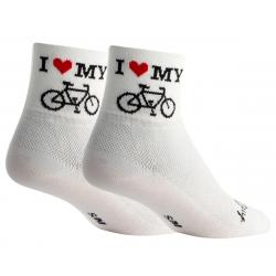 Sockguy 3" Socks (I Heart My Bike) (L/XL) - HRTBK_L