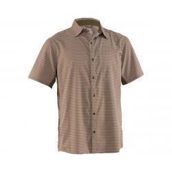 Club Ride Apparel Men's Vibe Short Sleeve Shirt (Grey Stripe) (S) - MJVB701_GSS