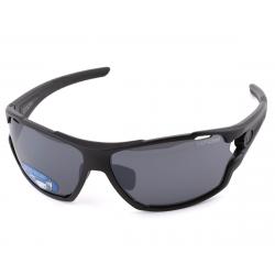 Tifosi Amok Sunglasses (Matte Black) (Smoke, AC Red & Clear Lenses) - 1540100101