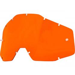 100% Replacement Lens (Orange Anti-Fog Lens) (For Racecraft/Accuri/Strata) - 51001-006-02
