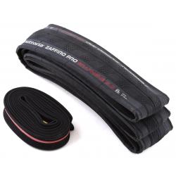 Vittoria Zaffiro Pro Road Tire (Black) (700c / 622 ISO) (25mm) (Folding) (G2.0) (w/ 48... - 11P00047