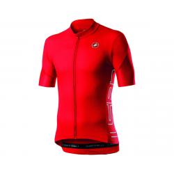Castelli Entrata V Short Sleeve Jersey (Fiery Red) (M) - A20019656-3