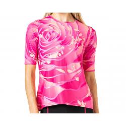 Terry Women's Soleil Flow Short Sleeve Cycling Top (Rose Pedals) (L) - 630647A4V40