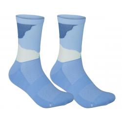 POC Essential Print Sock (Color Splashes Multi Basalt Blue) (M) - PC651448370MED1