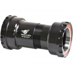 Wheels Manufacturing Outboard Bottom Bracket (Black) (PF30) (30mm Spindle) - PF30-OUT-30MM
