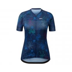 Louis Garneau Women's District Jersey (Blue Flower) (L) - 1042112-9QC-L