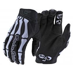 Troy Lee Designs Youth Air Gloves (Skully Black/White) (Youth XS) - 406801001