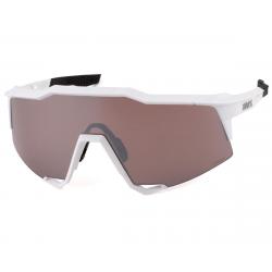 100% SpeedCraft Sunglasses (Matte White) (HiPER Silver Mirror Lens) - 61001-000-76