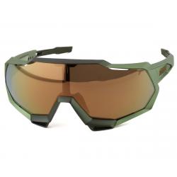 100% Speedtrap Sunglasses (Matte Metallic Viperidae) (Bronze Multilayer Mirror Len... - 61023-389-80