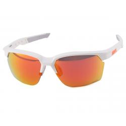 100% Sportcoupe Sunglasses (Matte White) (HiPER Red Multilayer Mirror Lens) - 61020-000-43