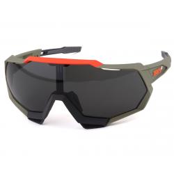 100% Speedtrap Sunglasses (Soft Tact Quicksand) (Smoke Lens) - 61023-104-57