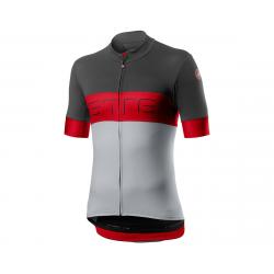 Castelli Prologo VI Short Sleeve Jersey (Grey/Red/Silver) (S) - A19015302-2