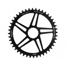 Wolf Tooth Components Cinch Direct Mount CX/Road Chainring (Black) (Flat Top) (44T) - ERC44-FT
