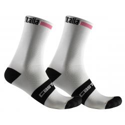 Castelli Rosa #GIRO 13 Sock (Bianco/Rosa Giro-Nero) (2XL) - V9510433-001-2XL