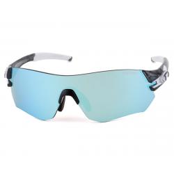 Tifosi Tsali Sunglasses (Crystal Smoke/White) (Clarion Blue, AC Red & Clear Lenses) - 1640102822
