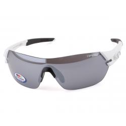 Tifosi Slice Sunglasses (Matte White) (Smoke, AC Red & Clear Lenses) - 1600101270