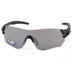 Tifosi Tsali Sunglasses (Matte Black) (Smoke, AC Red & Clear Lenses) - 1640100101