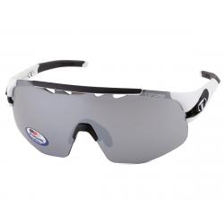 Tifosi Sledge Lite Sunglasses (Matte White) (Smoke/AC Red/Clear Lenses) - 1670101201