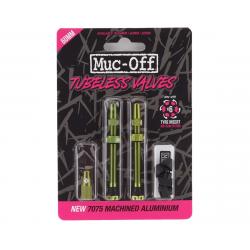 Muc-Off V2 Tubeless Presta Valves (Green) (Pair) (60mm) - 20432
