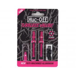 Muc-Off V2 Tubeless Presta Valves (Pink) (Pair) (60mm) - 20437
