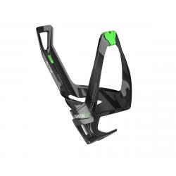 Elite Cannibal XC Water Bottle Cage (Black Glossy/Green Graphic) - 120175003