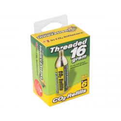 Genuine Innovations CO2 Cartridges (Silver) (Threaded) (6 Pack) (16g) - G2153