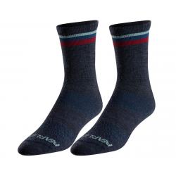 Pearl Izumi Merino Wool Tall Socks (Navy/Adobe Stripe) (L) - 14351902H3LL