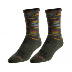 Pearl Izumi Merino Wool Tall Socks (Forest Upland Dash) (S) - 14351902H3PS