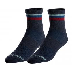 Pearl Izumi Merino Wool Socks (Navy/Adobe Stripe) (L) - 14151901H3LL