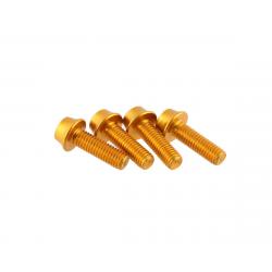 Wolf Tooth Components Aluminum Bottle Cage Bolts (Gold) (4-Pack) - 4WBBOLTGLD