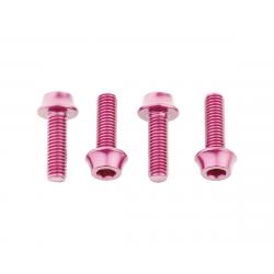 Wolf Tooth Components Aluminum Bottle Cage Bolts (Pink) (4-Pack) - 4WBBOLTPNK