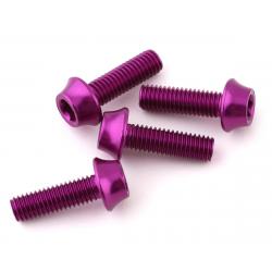 Wolf Tooth Components Aluminum Bottle Cage Bolts (Purple) (4-Pack) - 4WBBOLTPRP